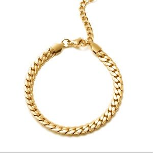 ION Plated Yellow Gold over Stainless Steel Bracelet